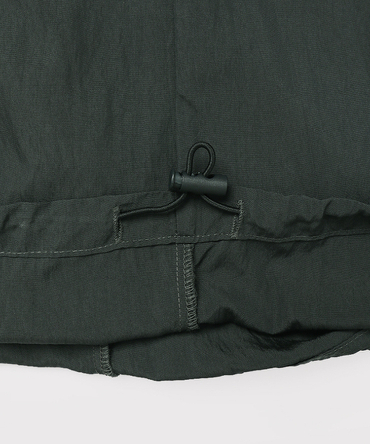 チェックレイヤードナイロンパンツ