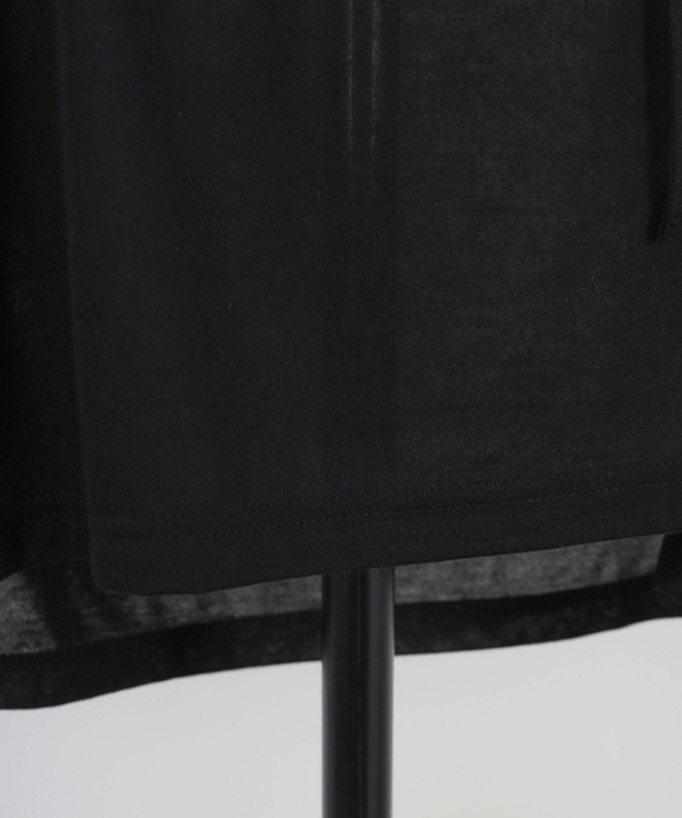 ディープVストリングロングTシャツ