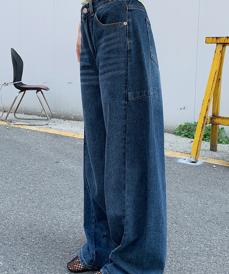 カットルーズバルーンデニムパンツ DEEP DENIM