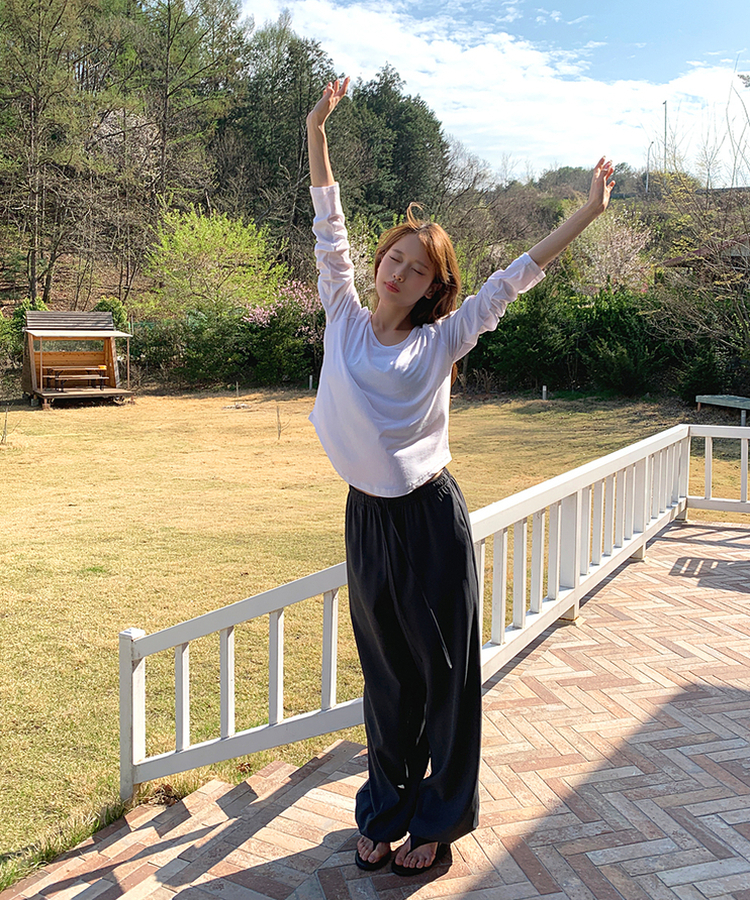 ワイドストリングスラックス CHARCOAL