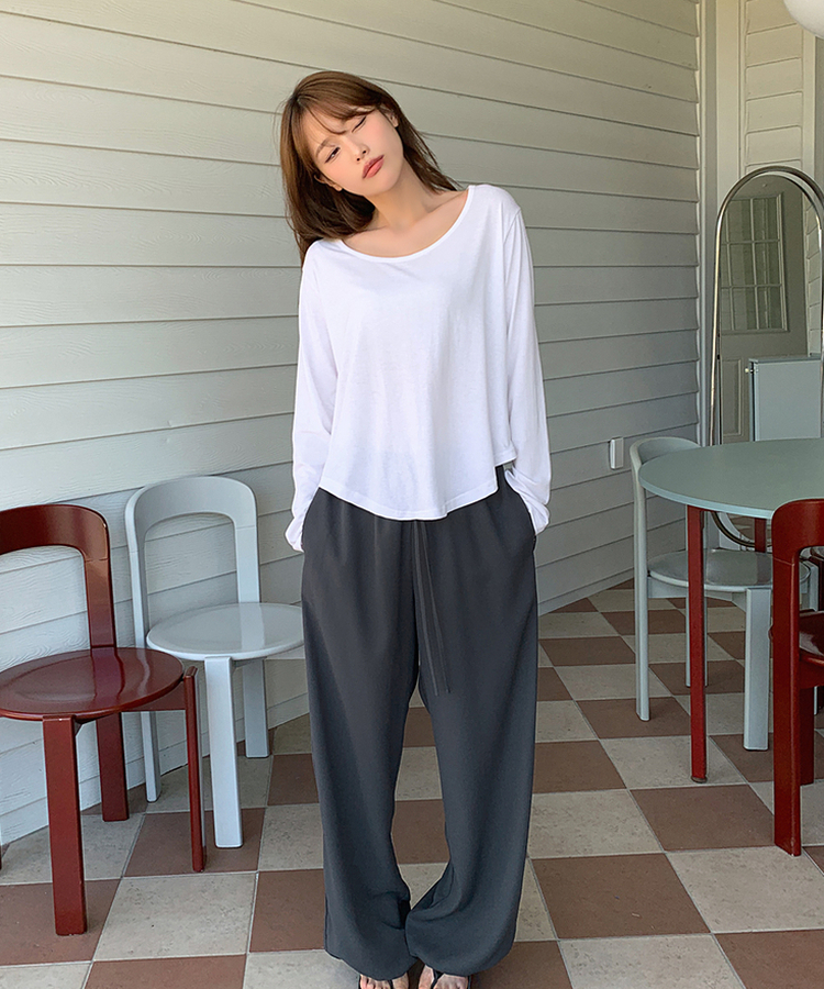 ワイドストリングスラックス CHARCOAL