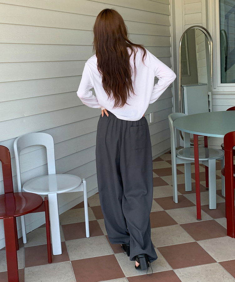 ワイドストリングスラックス CHARCOAL