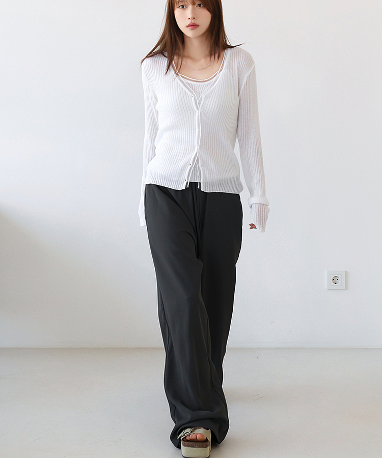 ワイドストリングスラックス CHARCOAL