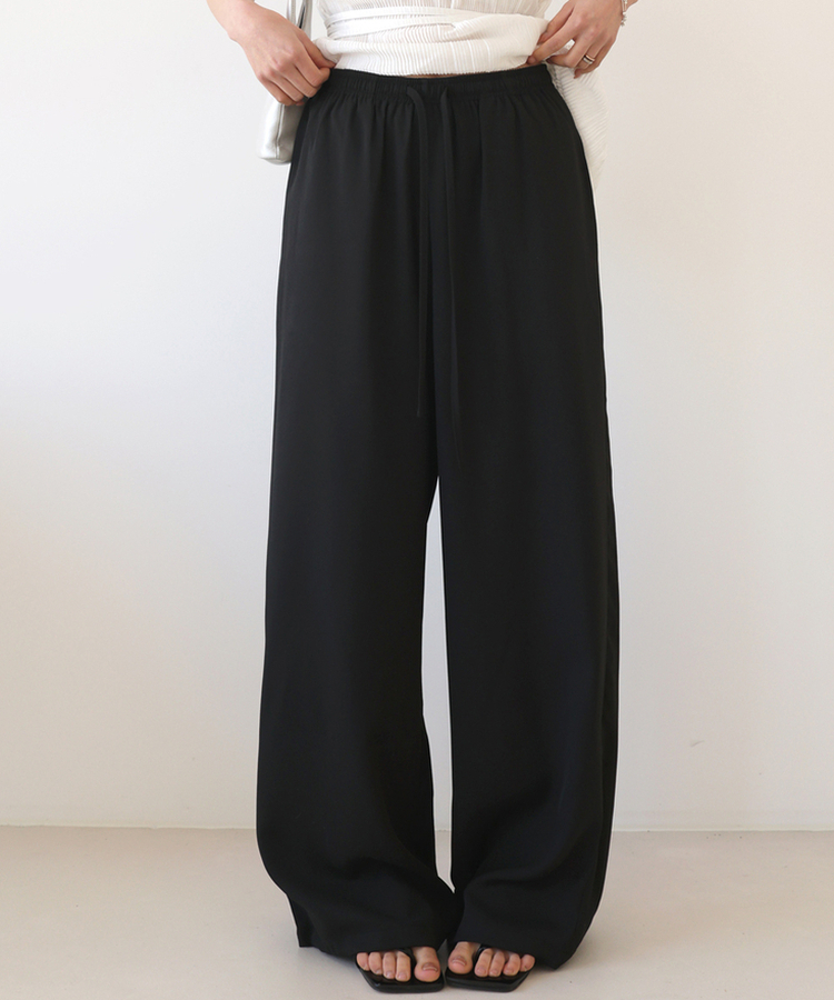 ワイドストリングスラックス BLACK