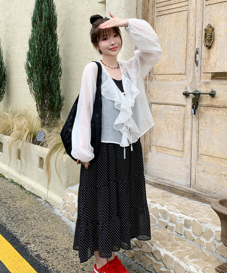 パフカーディガンブラウス IVORY