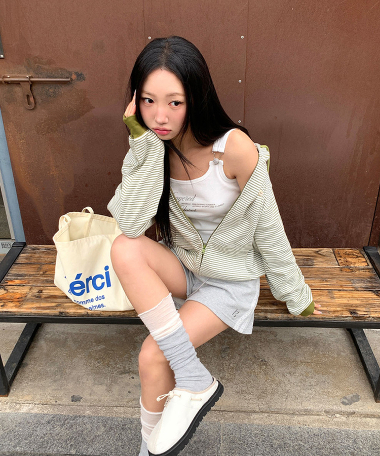 バックルストラップスリムタンク WHITE