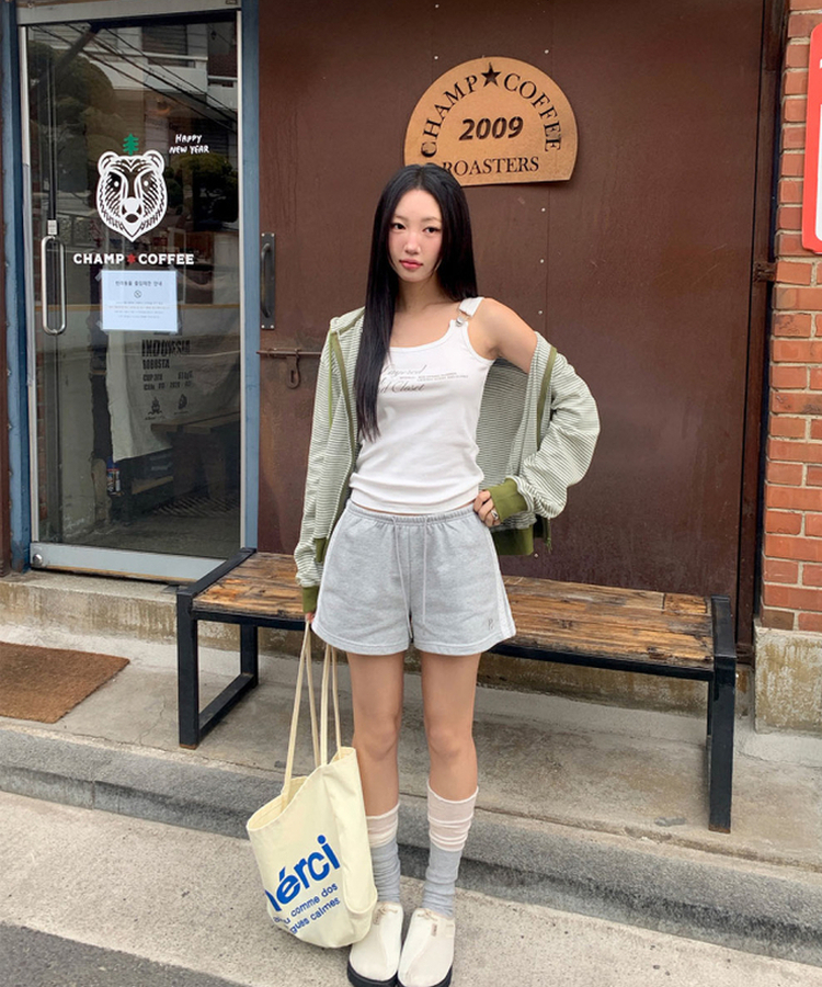 バックルストラップスリムタンク WHITE