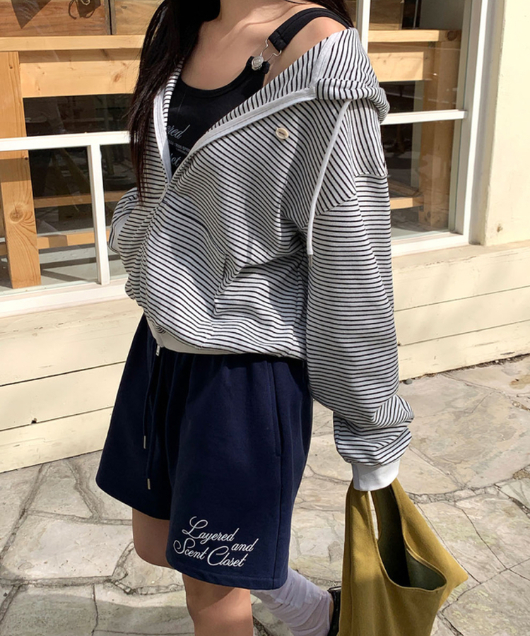 バックルストラップスリムタンク BLACK