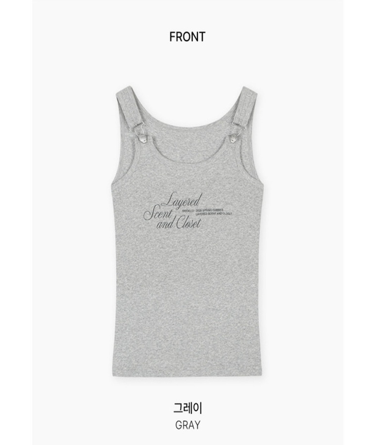 バックルストラップスリムタンク