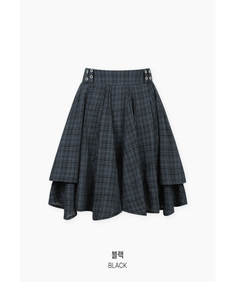 フリルチェックスカート