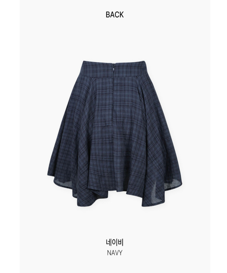 フリルチェックスカート