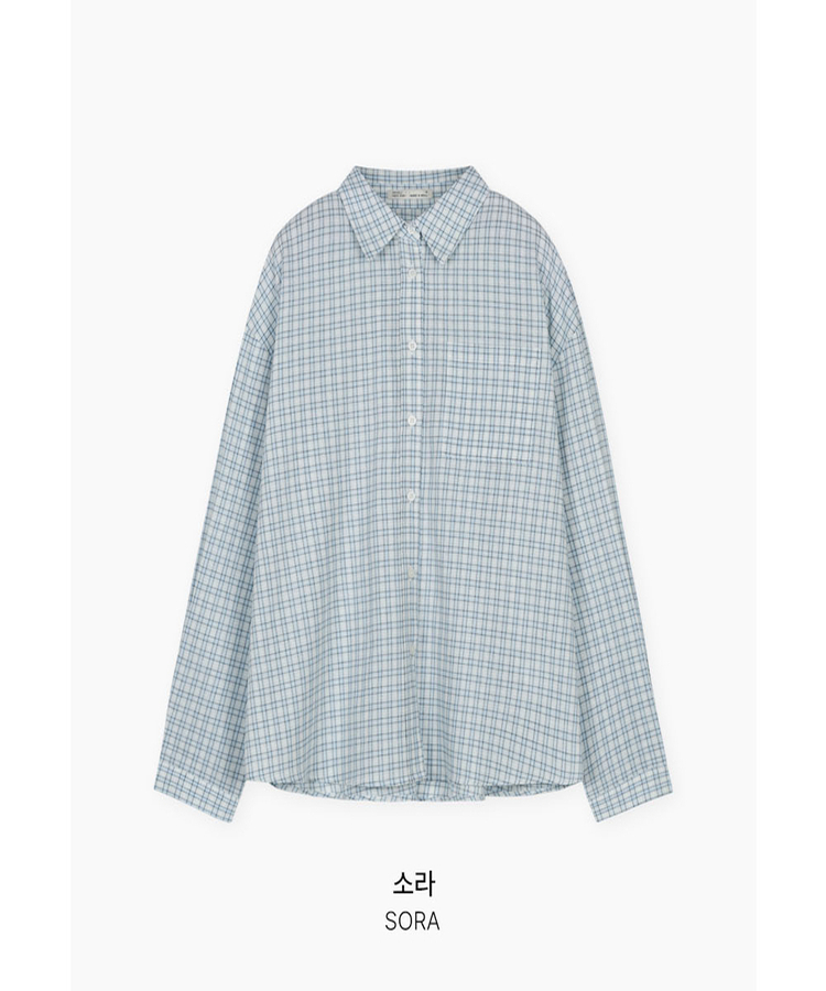 チェックオーバーフィットシャツ