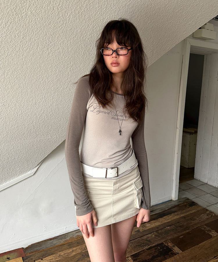 カーゴミニスカート IVORY