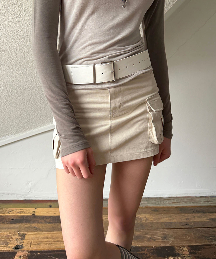 カーゴミニスカート IVORY