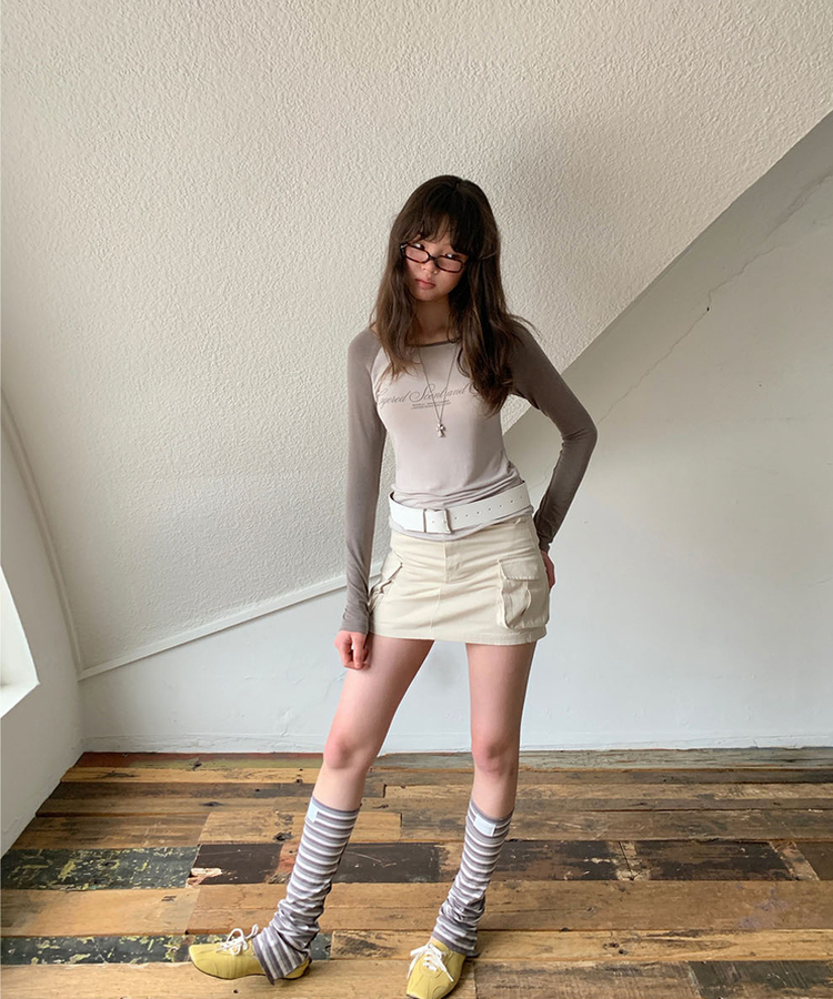 カーゴミニスカート IVORY