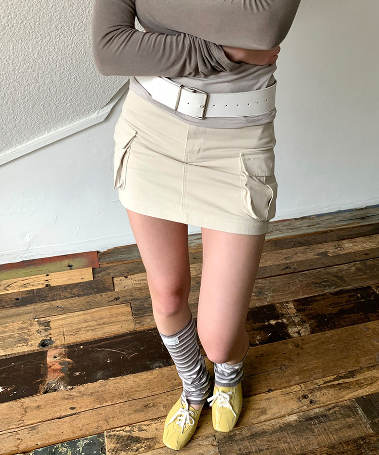 カーゴミニスカート IVORY