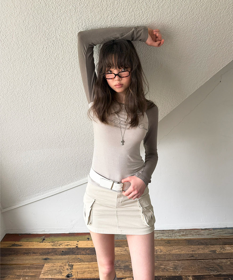 カーゴミニスカート IVORY