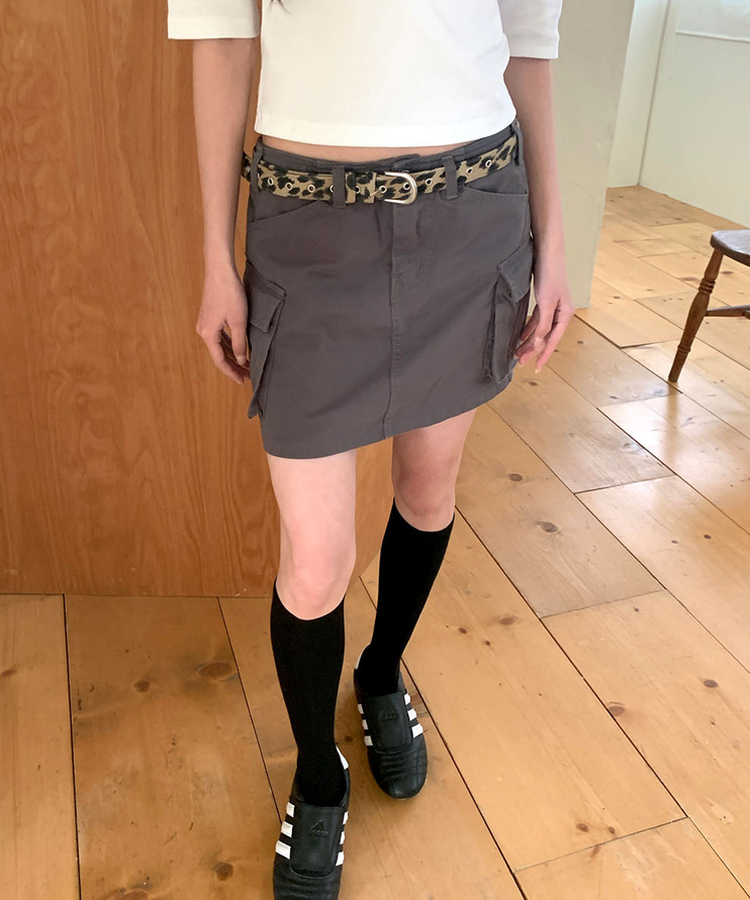 カーゴミニスカート CHARCOAL