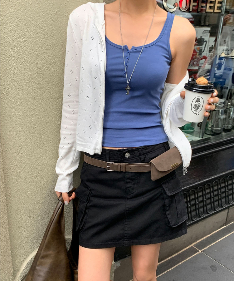 カーゴミニスカート BLACK