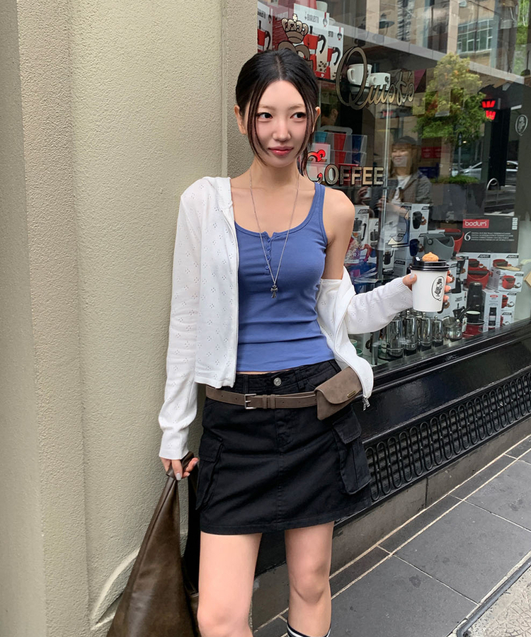 カーゴミニスカート BLACK