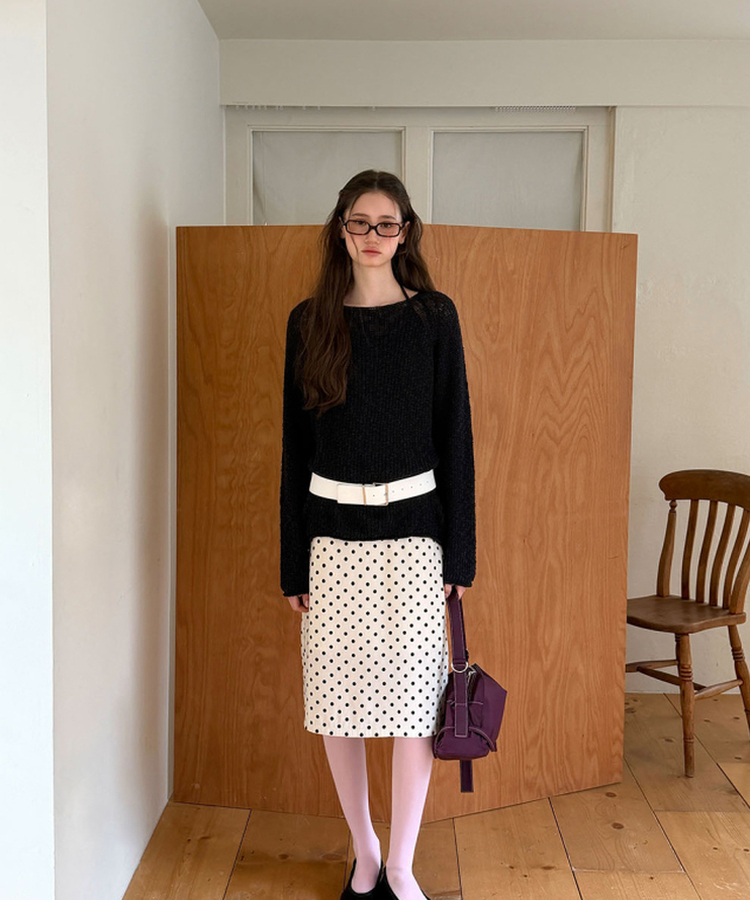 サマーラグランニット BLACK