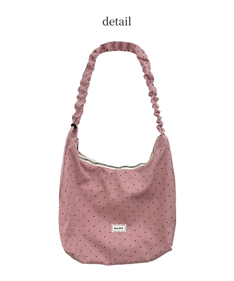 パッチストリングクロスショルダーバッグ(6color)