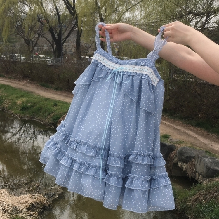 シフォンブラウスミニワンピース