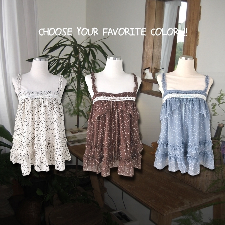 シフォンブラウスミニワンピース