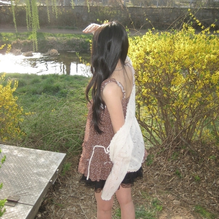 シフォンブラウスミニワンピース CHESTNUT BROWN