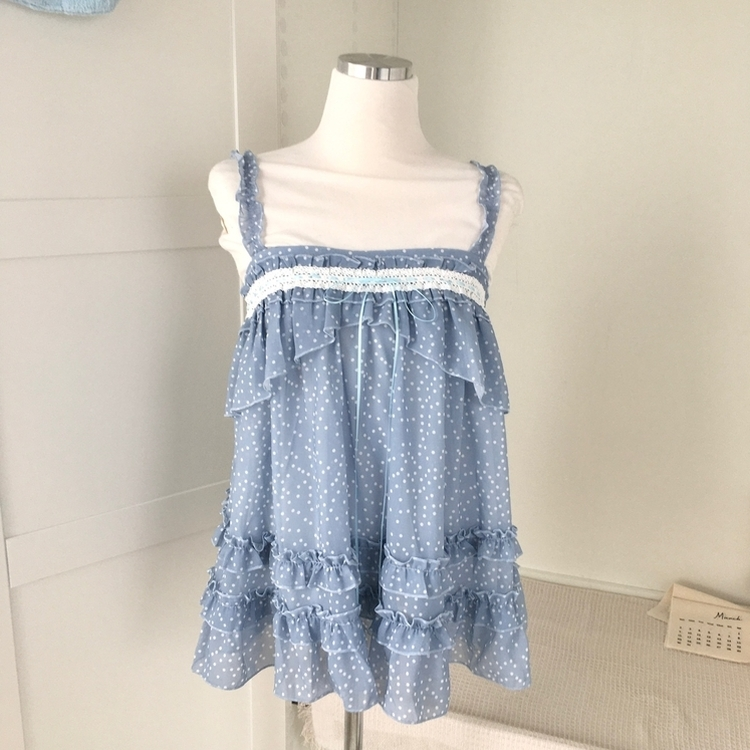 シフォンブラウスミニワンピース