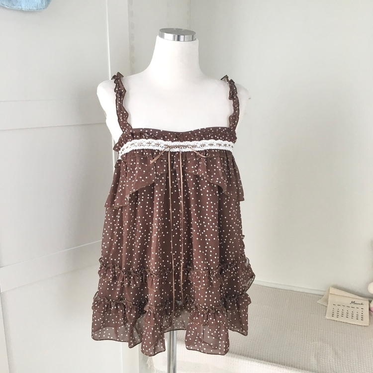 シフォンブラウスミニワンピース