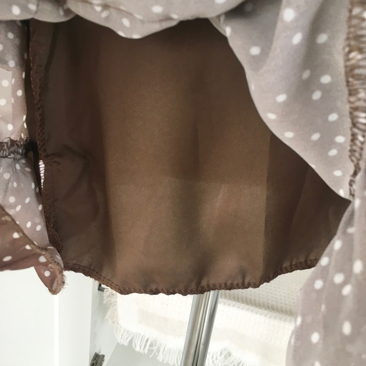 シフォンブラウスミニワンピース