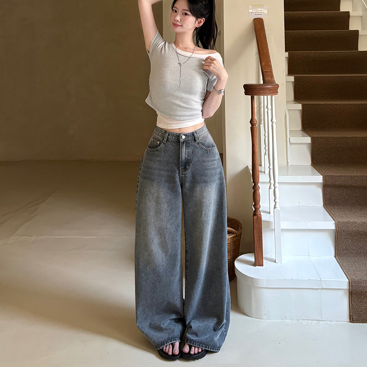 【丈別】人生ワイドビンテージデニムパンツ VINTAGE BLUE