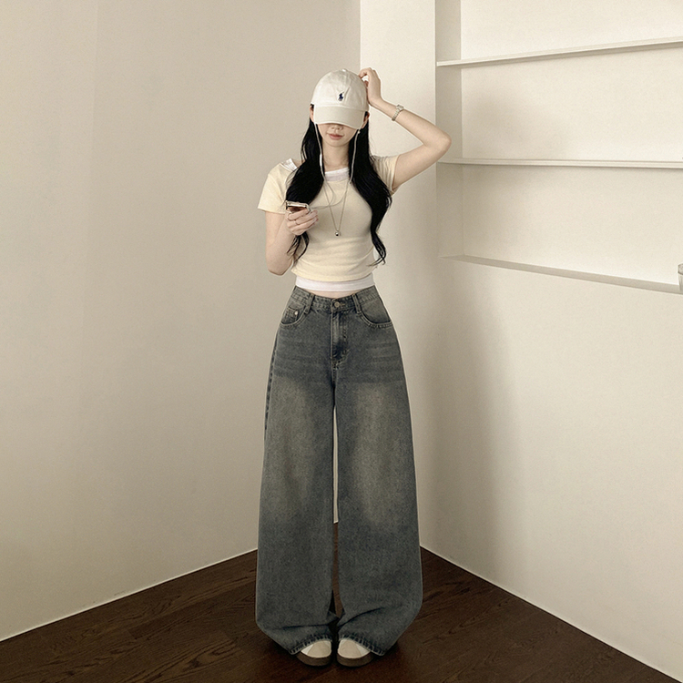 【丈別】人生ワイドビンテージデニムパンツ VINTAGE BLUE