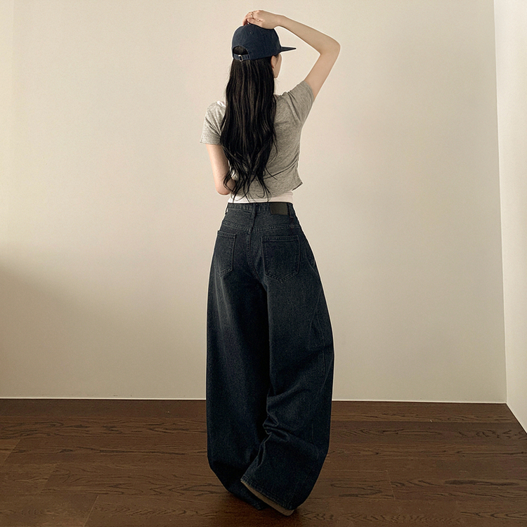 【丈別】人生ワイドビンテージデニムパンツ DEEP DENIM