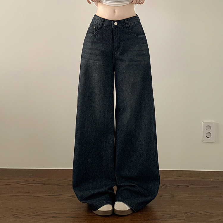 【丈別】人生ワイドビンテージデニムパンツ DEEP DENIM