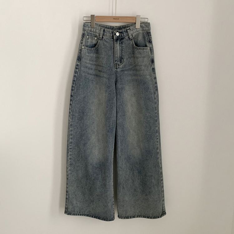 【丈別】人生ワイドビンテージデニムパンツ
