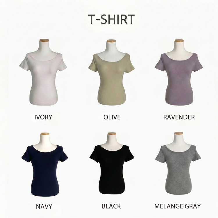 ウエストシャーリングレイヤード半袖Tシャツ(6color)