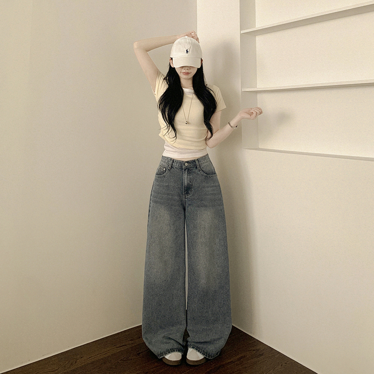 ウエストシャーリングレイヤード半袖Tシャツ(6color) OLIVE