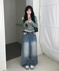 모렌 양브이넥 텐셀 시스루 티셔츠 긴팔 레이어드 데일리 캐주얼 이너티 컬러맛집 13color 민트