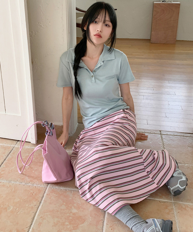 ベーシックカラー半袖Tシャツ(5color) MINT