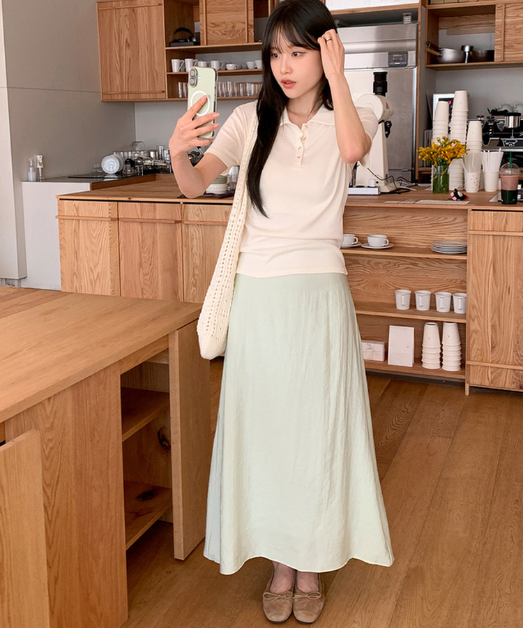 ベーシックカラー半袖Tシャツ(5color) CREAM
