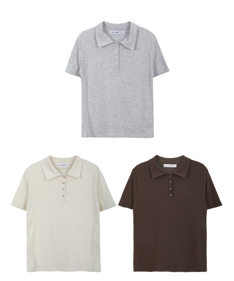 ベーシックカラー半袖Tシャツ(5color)