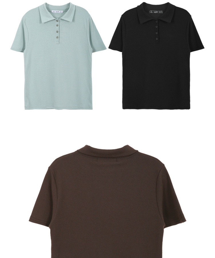 ベーシックカラー半袖Tシャツ(5color)