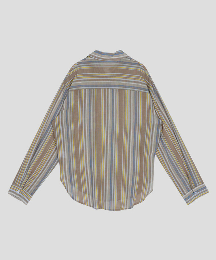 オーバーフィットストライプシャツ