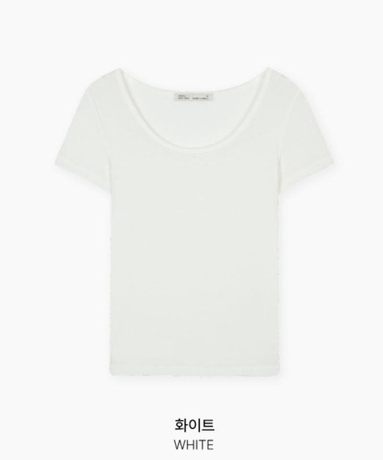 ベーシックUネック半袖Tシャツ