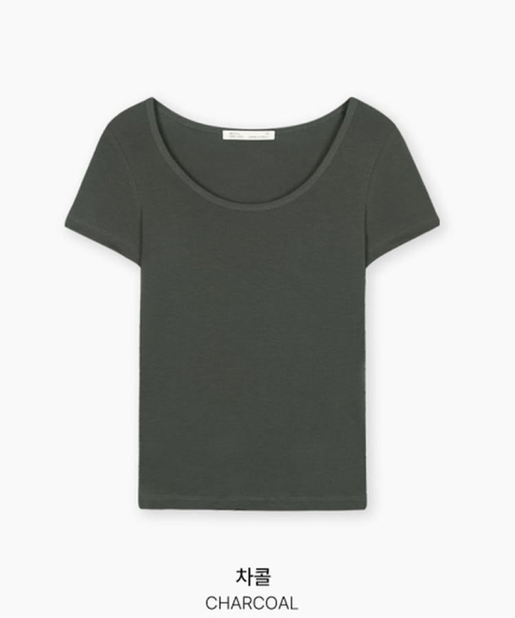 ベーシックUネック半袖Tシャツ