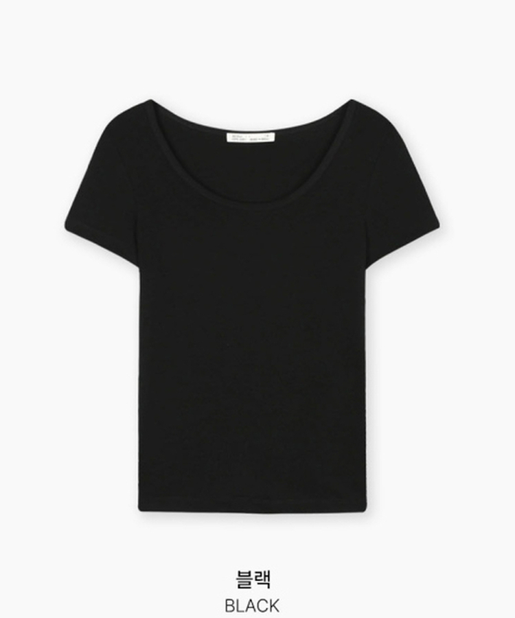 ベーシックUネック半袖Tシャツ