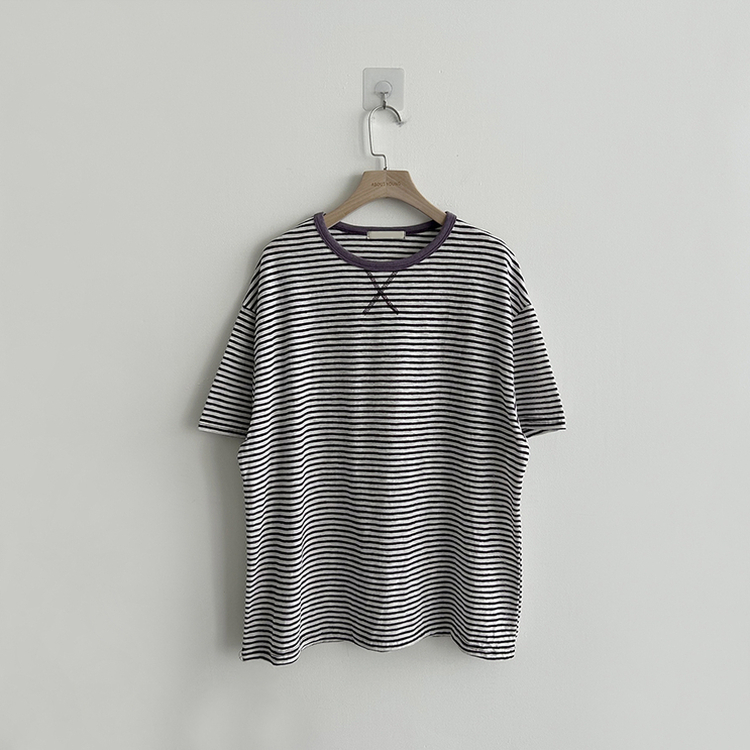 ストライプボックス半袖Tシャツ