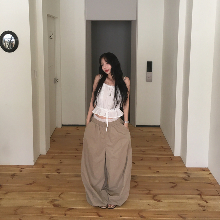 レースパンチングキャミソールブラウス IVORY